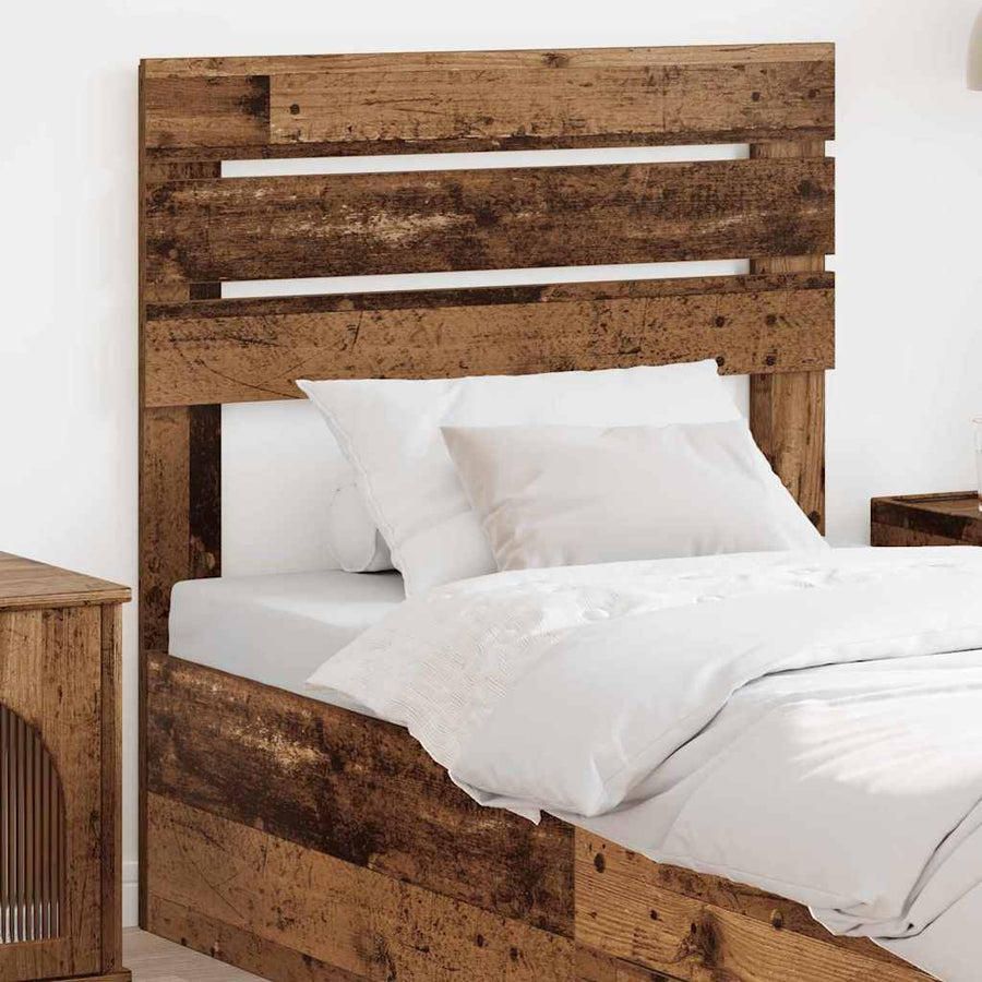 Hoofdbord met hoofdeinde Oud Hout 75 cm Bewerkt hout