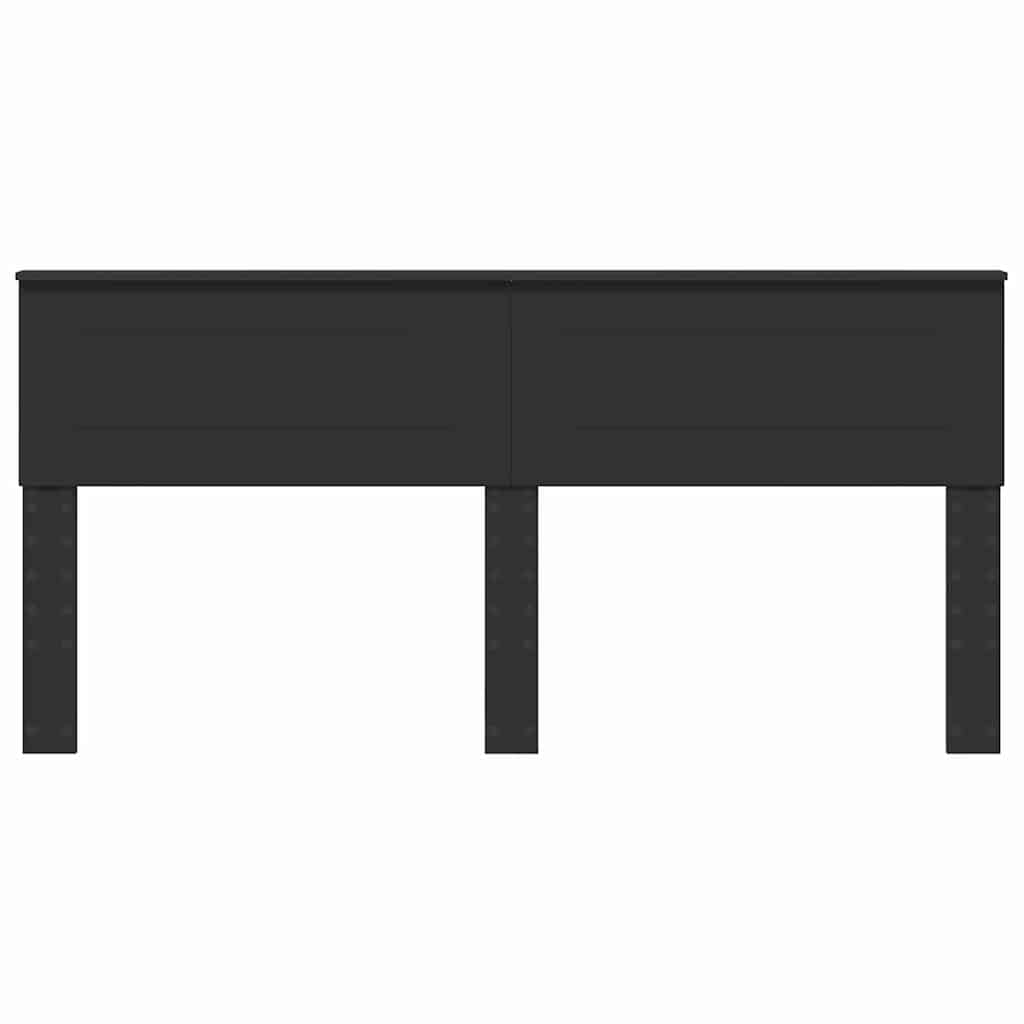 Hoofdbord met hoofdeinde Zwart Eiken 200 cm Bewerkt hout