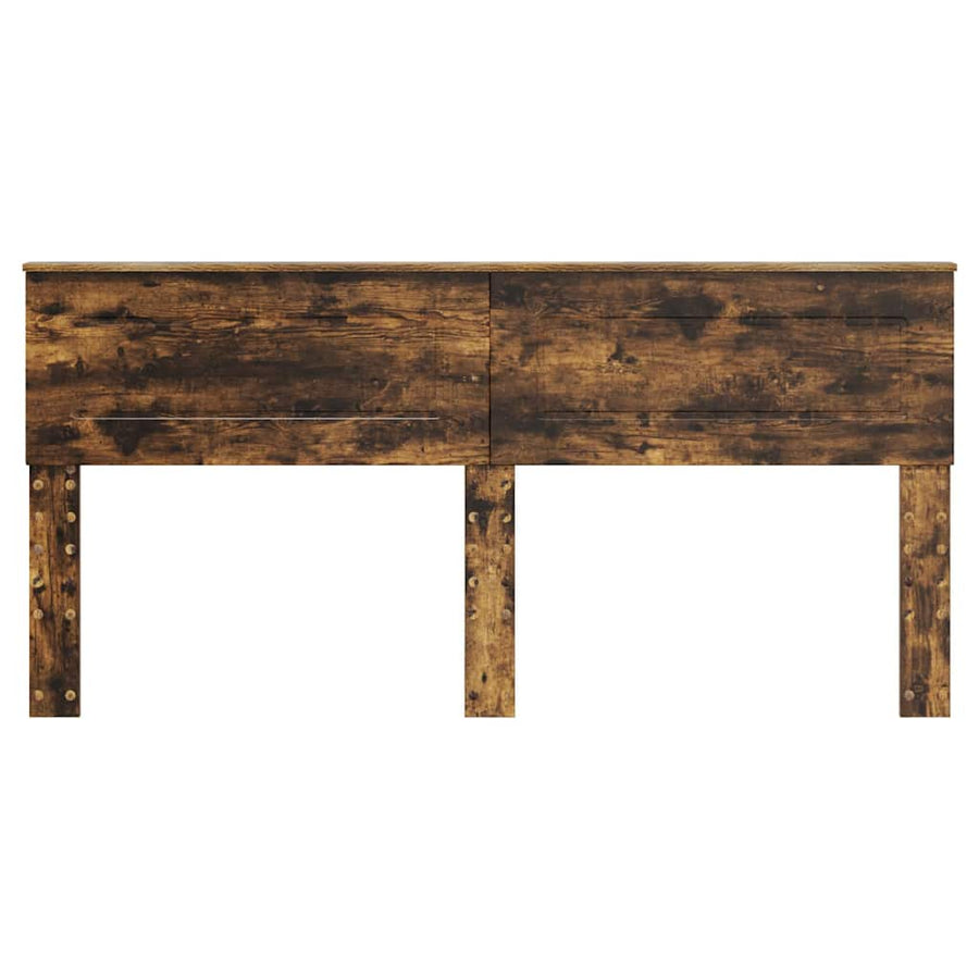 Hoofdbord met hoofdeinde Gerookt eiken 200 cm Bewerkt hout