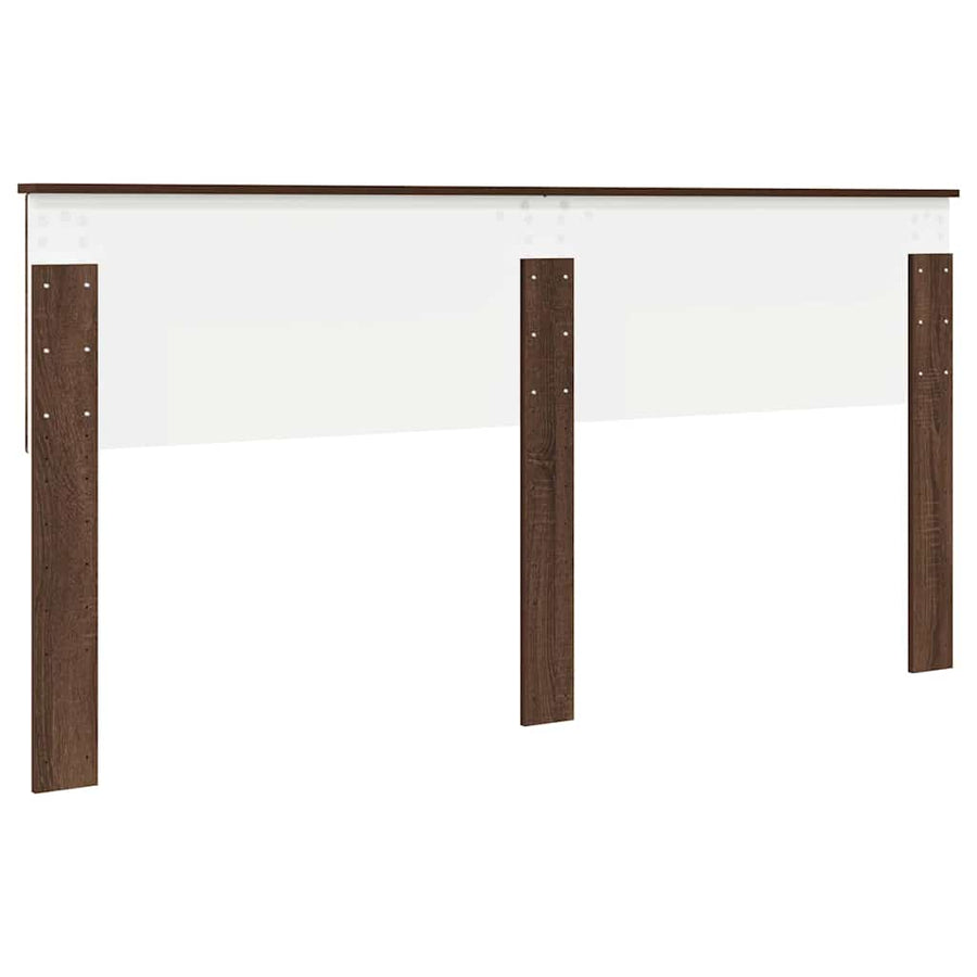 Hoofdbord met hoofdeinde Bruin Eiken 200 cm Bewerkt hout