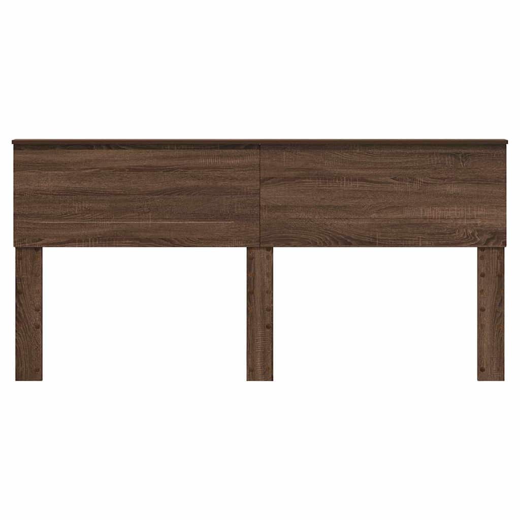 Hoofdbord met hoofdeinde Bruin Eiken 200 cm Bewerkt hout