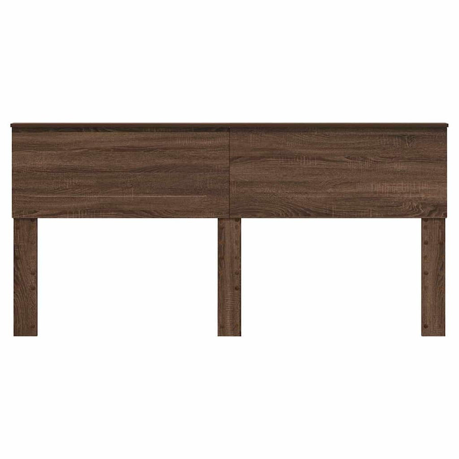 Hoofdbord met hoofdeinde Bruin Eiken 200 cm Bewerkt hout