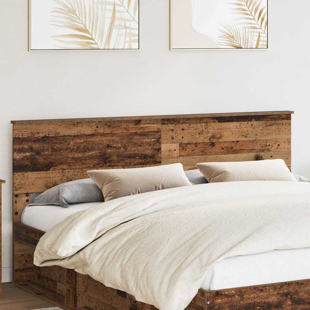 Hoofdbord met hoofdeinde Oud Hout 200 cm Bewerkt hout