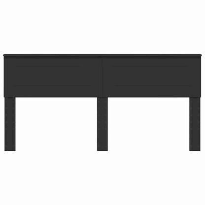 Hoofdbord met hoofdeinde Zwart Eiken 180 cm Bewerkt hout