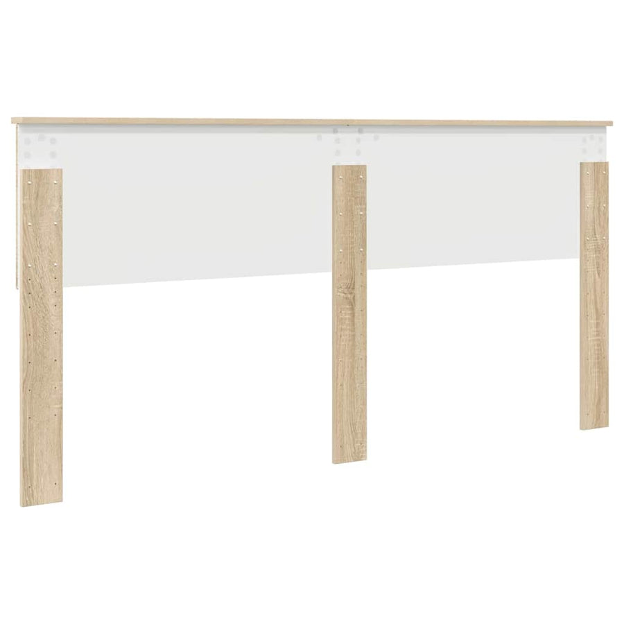 Hoofdbord met hoofdeinde Sonoma Eiken 180 cm Bewerkt hout