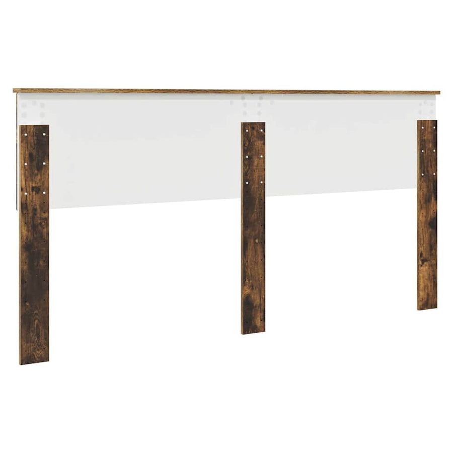 Hoofdbord met hoofdeinde Gerookt eiken 180 cm Bewerkt hout