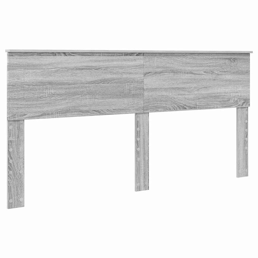 Hoofdbord met hoofdeinde Grijs Sonoma 180 cm Bewerkt hout