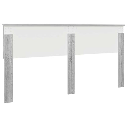 Hoofdbord met hoofdeinde Grijs Sonoma 180 cm Bewerkt hout