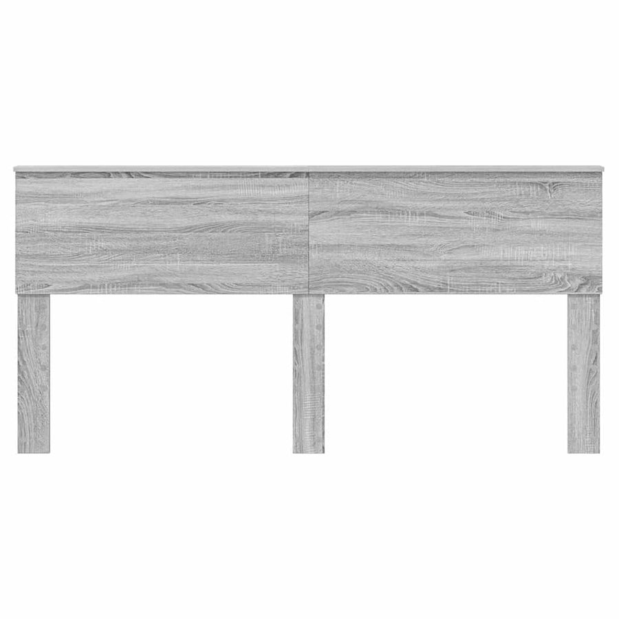 Hoofdbord met hoofdeinde Grijs Sonoma 180 cm Bewerkt hout