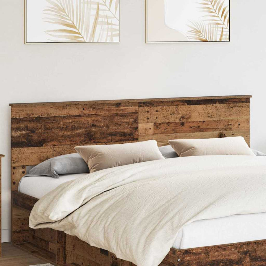 Hoofdbord met hoofdeinde Oud Hout 180 cm Bewerkt hout