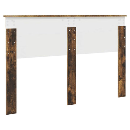 Hoofdbord met hoofdeinde Gerookt eiken 160 cm Bewerkt hout
