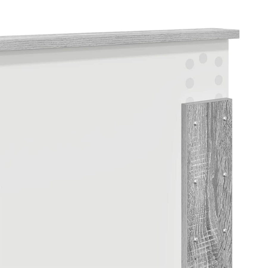 Hoofdbord met hoofdeinde Grijs Sonoma 160 cm Bewerkt hout