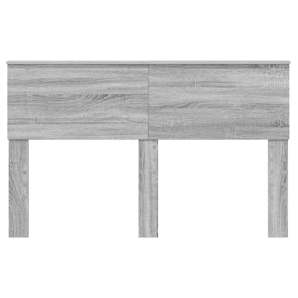 Hoofdbord met hoofdeinde Grijs Sonoma 160 cm Bewerkt hout