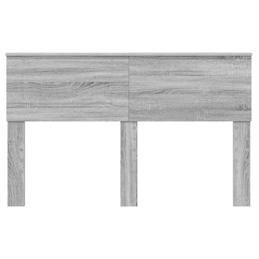 Hoofdbord met hoofdeinde Grijs Sonoma 160 cm Bewerkt hout