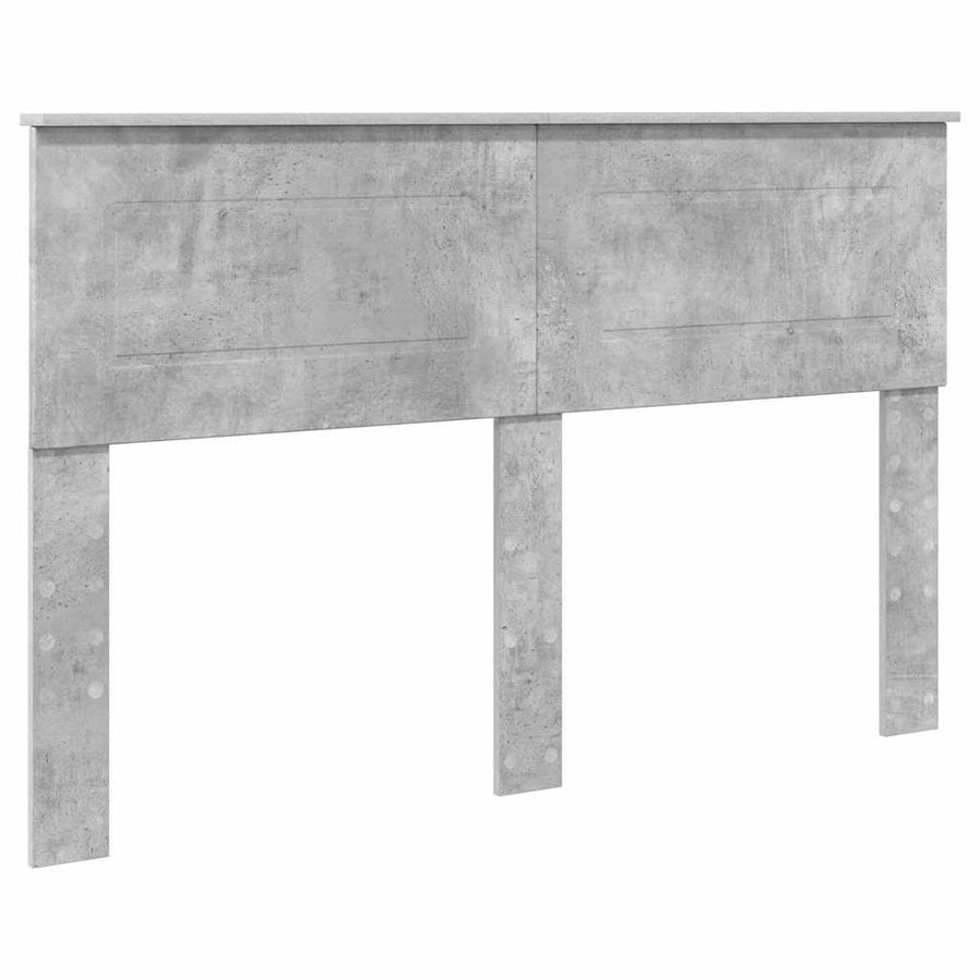 Hoofdbord met hoofdeinde Beton Grijs 150 cm Bewerkt hout
