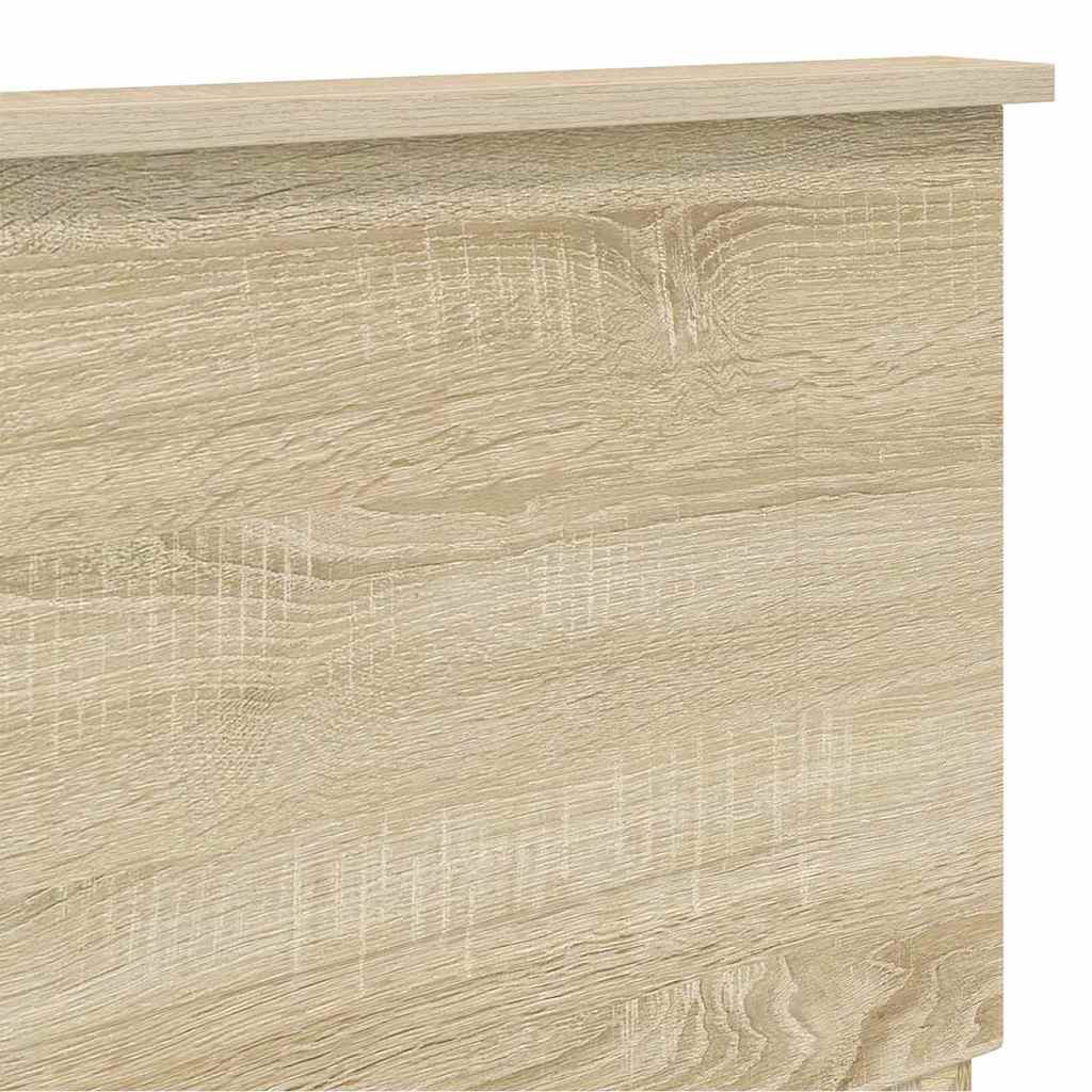 Hoofdbord met hoofdeinde Sonoma Eiken 140 cm Bewerkt hout