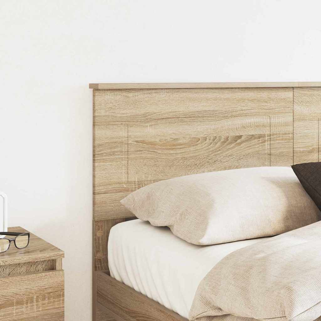 Hoofdbord met hoofdeinde Sonoma Eiken 140 cm Bewerkt hout