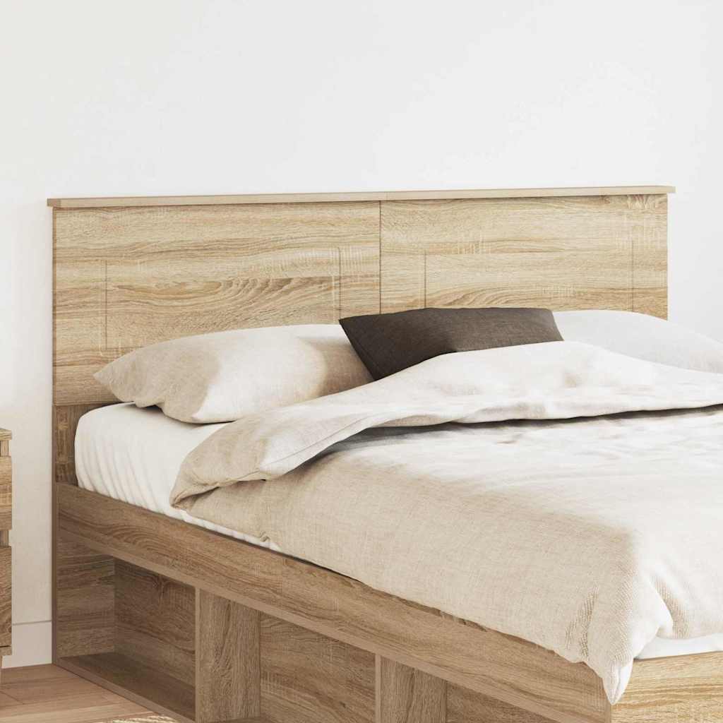 Hoofdbord met hoofdeinde Sonoma Eiken 140 cm Bewerkt hout