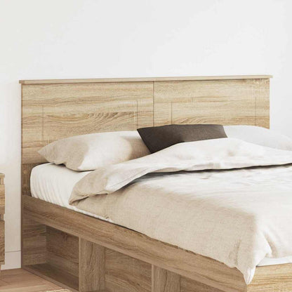 Hoofdbord met hoofdeinde Sonoma Eiken 140 cm Bewerkt hout