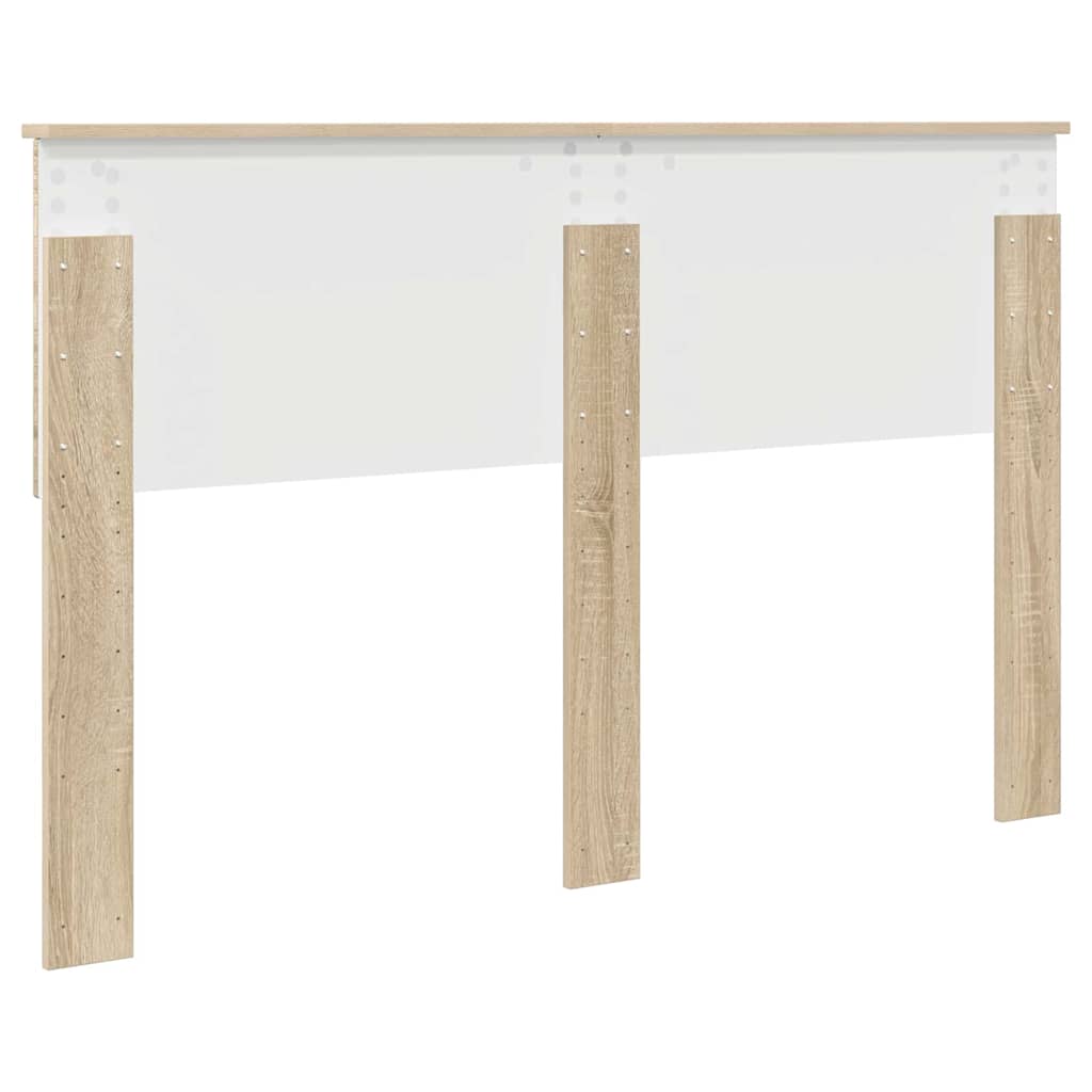 Hoofdbord met hoofdeinde Sonoma Eiken 140 cm Bewerkt hout