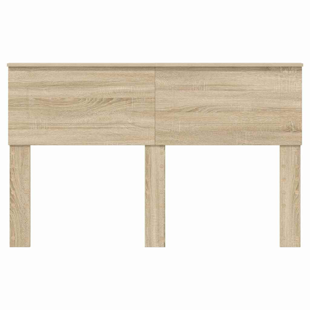 Hoofdbord met hoofdeinde Sonoma Eiken 140 cm Bewerkt hout