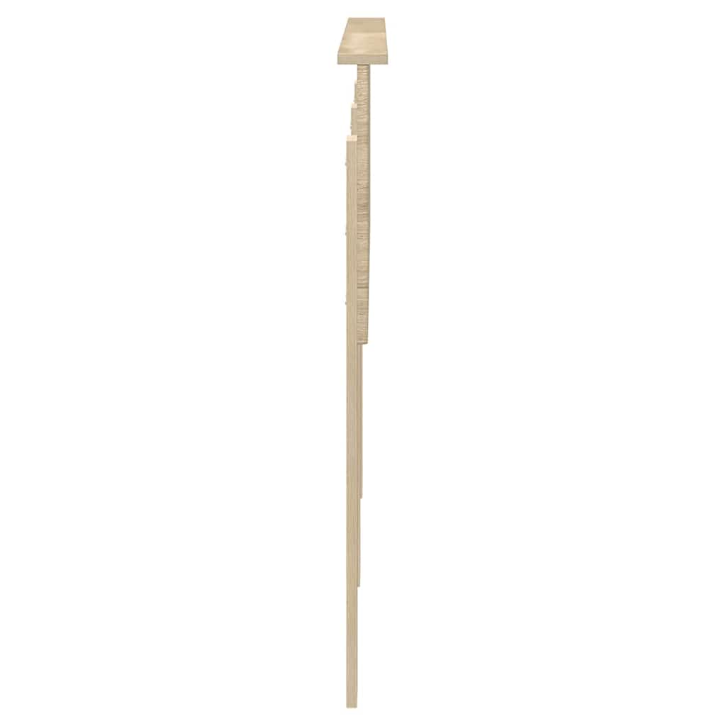 Hoofdbord met hoofdeinde Sonoma Eiken 140 cm Bewerkt hout