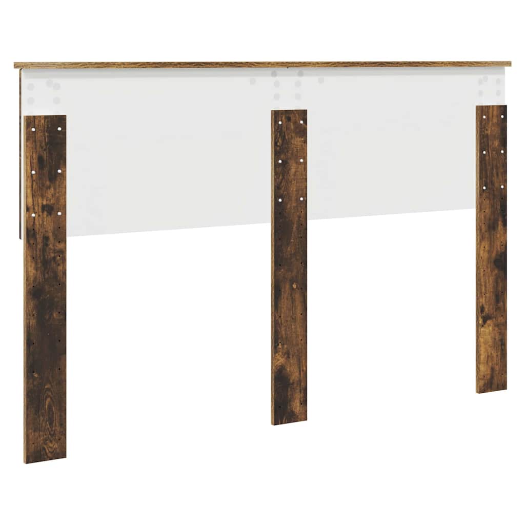 Hoofdbord met hoofdeinde Gerookt eiken 140 cm Bewerkt hout
