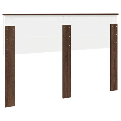 Hoofdbord met hoofdeinde Bruin Eiken 140 cm Bewerkt hout
