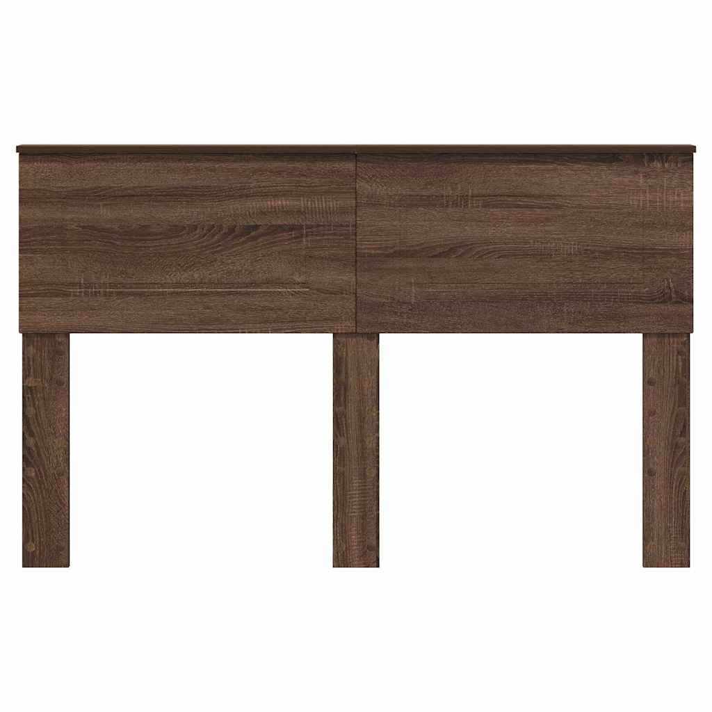 Hoofdbord met hoofdeinde Bruin Eiken 140 cm Bewerkt hout