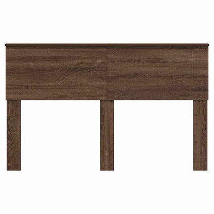Hoofdbord met hoofdeinde Bruin Eiken 140 cm Bewerkt hout
