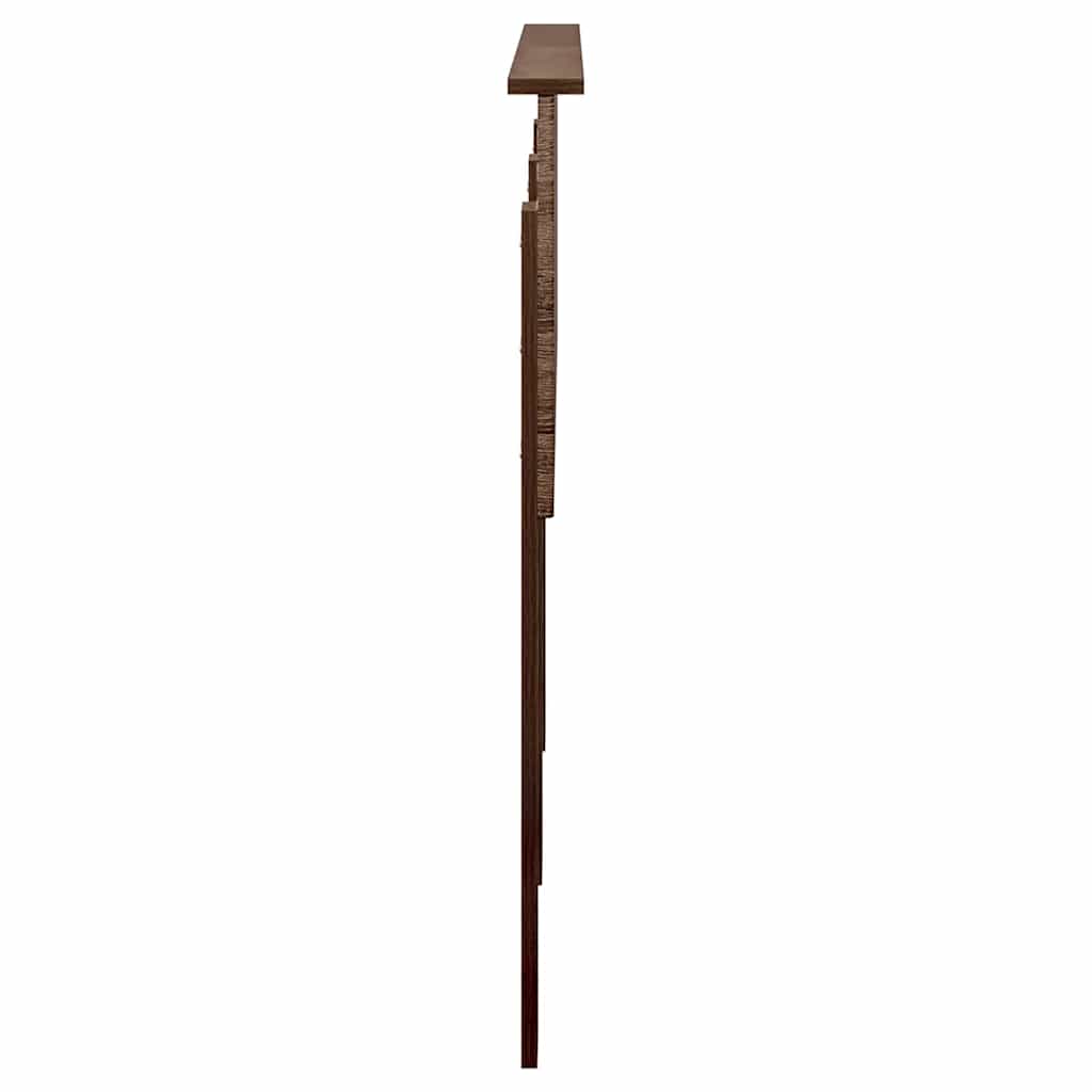 Hoofdbord met hoofdeinde Bruin Eiken 140 cm Bewerkt hout