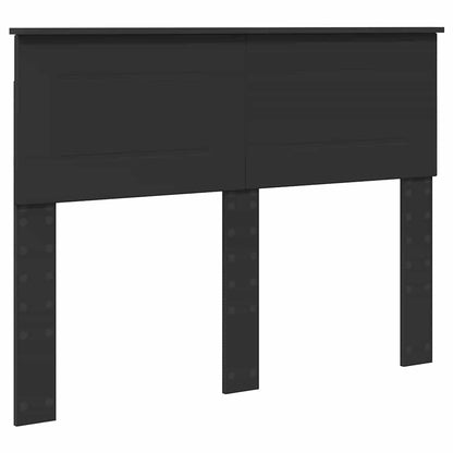 Hoofdbord met hoofdeinde Zwart Eiken 135 cm Bewerkt hout