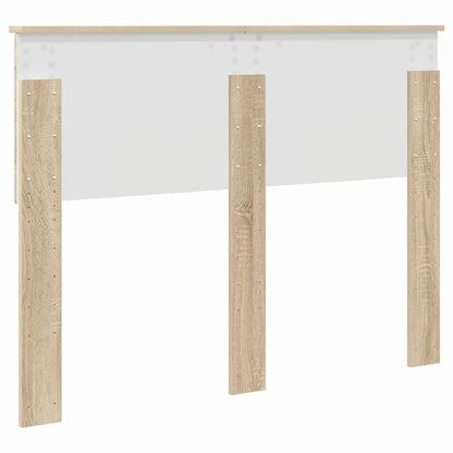 Hoofdbord met hoofdeinde Sonoma Eiken 135 cm Bewerkt hout