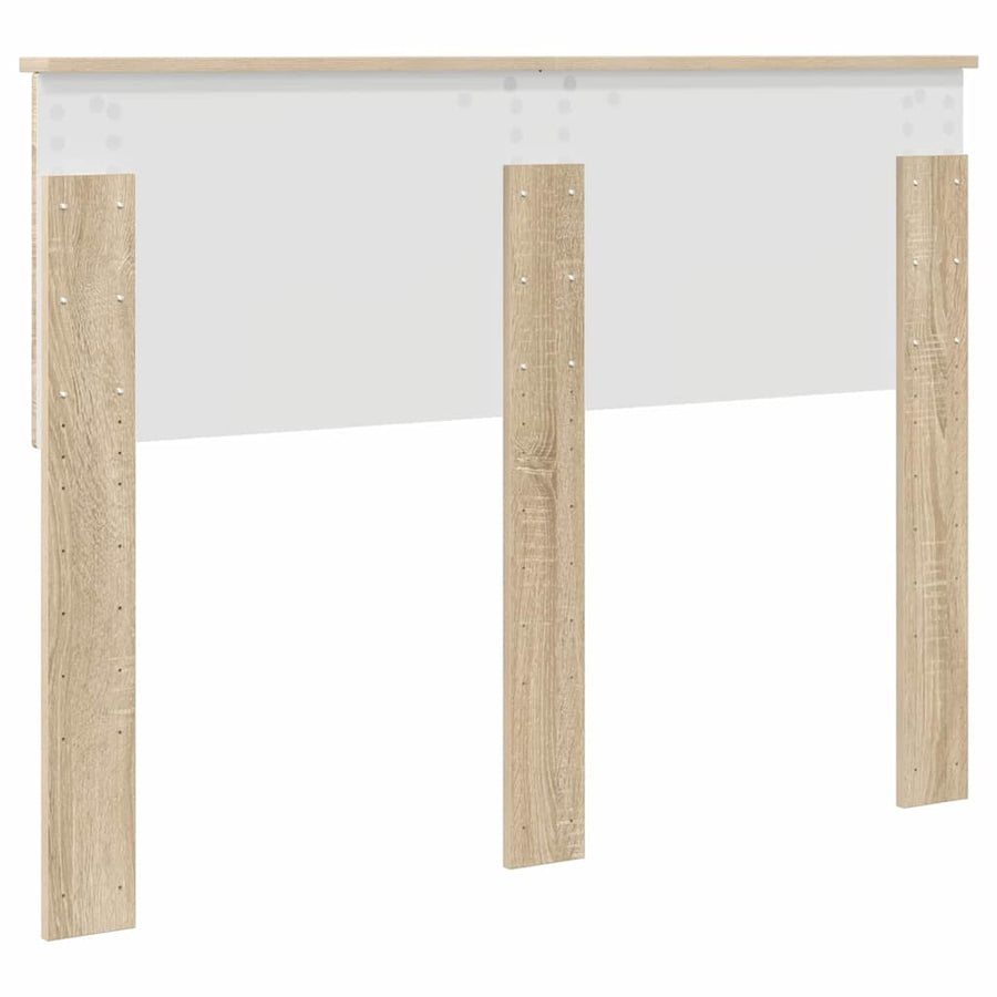 Hoofdbord met hoofdeinde Sonoma Eiken 135 cm Bewerkt hout