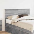 Hoofdbord Grijs Sonoma 135 cm Bewerkt hout