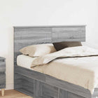 Headboard Grey Sonoma 135 cm Engineered wood