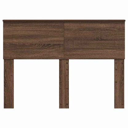 Hoofdbord met hoofdeinde Bruin Eiken 135 cm Bewerkt hout