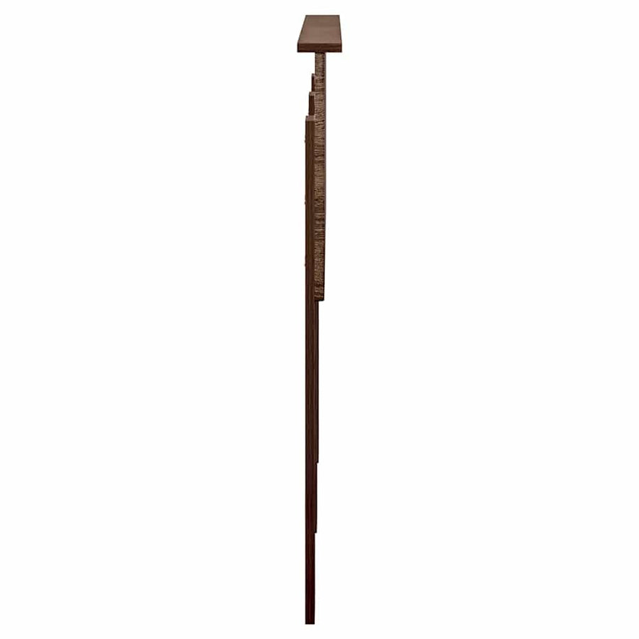 Hoofdbord met hoofdeinde Bruin Eiken 135 cm Bewerkt hout