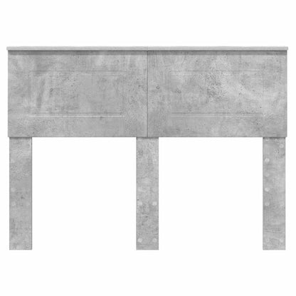 Hoofdbord met hoofdeinde Beton Grijs 120 cm Bewerkt hout