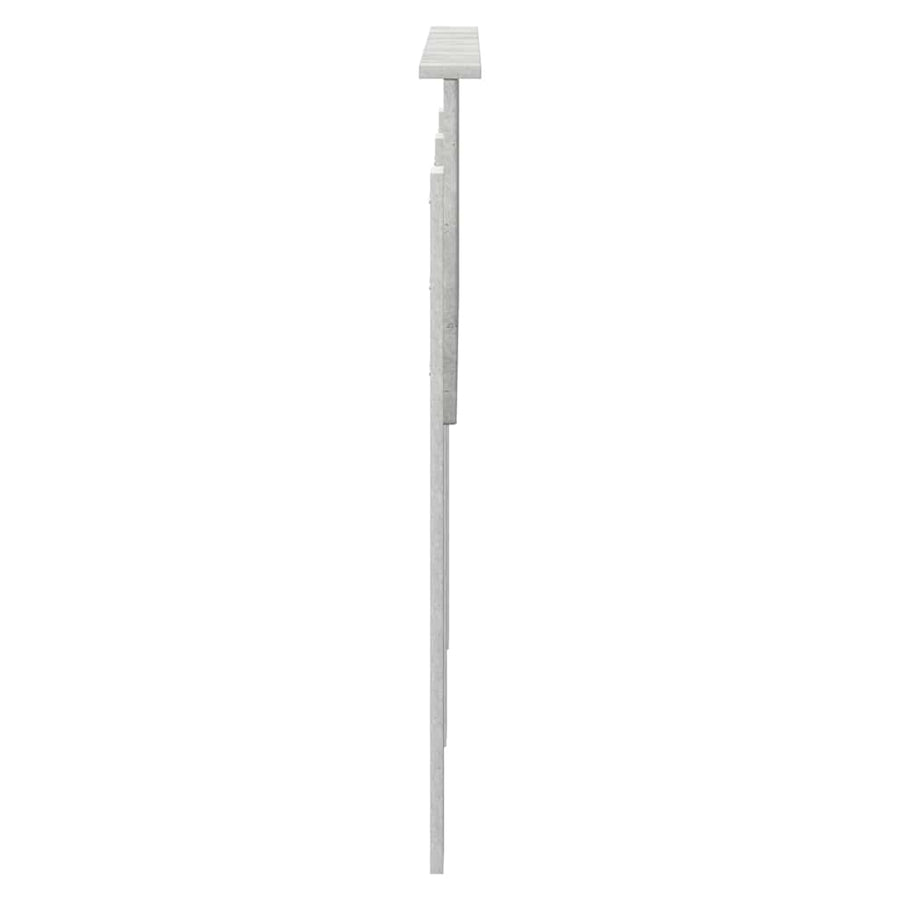 Hoofdbord met hoofdeinde Beton Grijs 120 cm Bewerkt hout