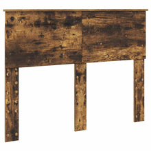 Hoofdbord met hoofdeinde Gerookt eiken 120 cm Bewerkt hout