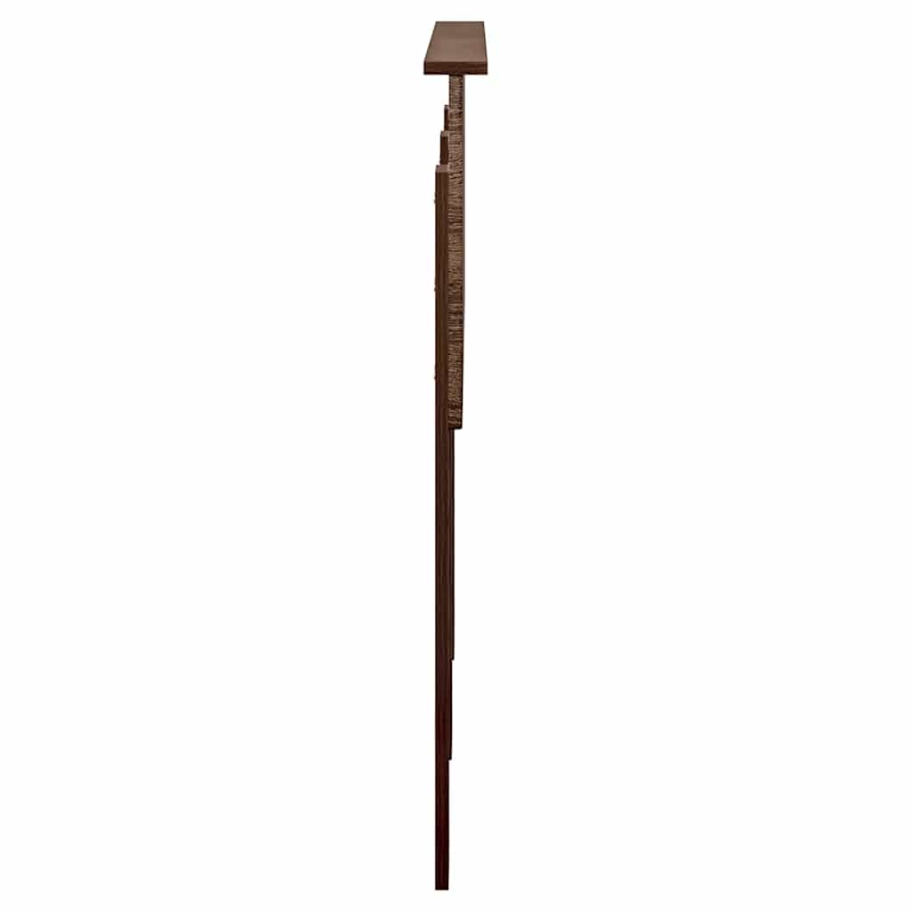 Hoofdbord met hoofdeinde Bruin Eiken 120 cm Bewerkt hout