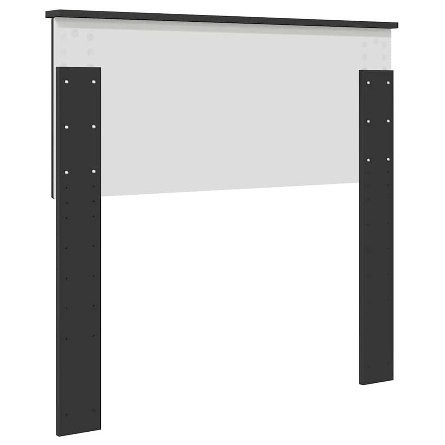 Hoofdbord met hoofdeinde Zwart Eiken 90 cm Bewerkt hout