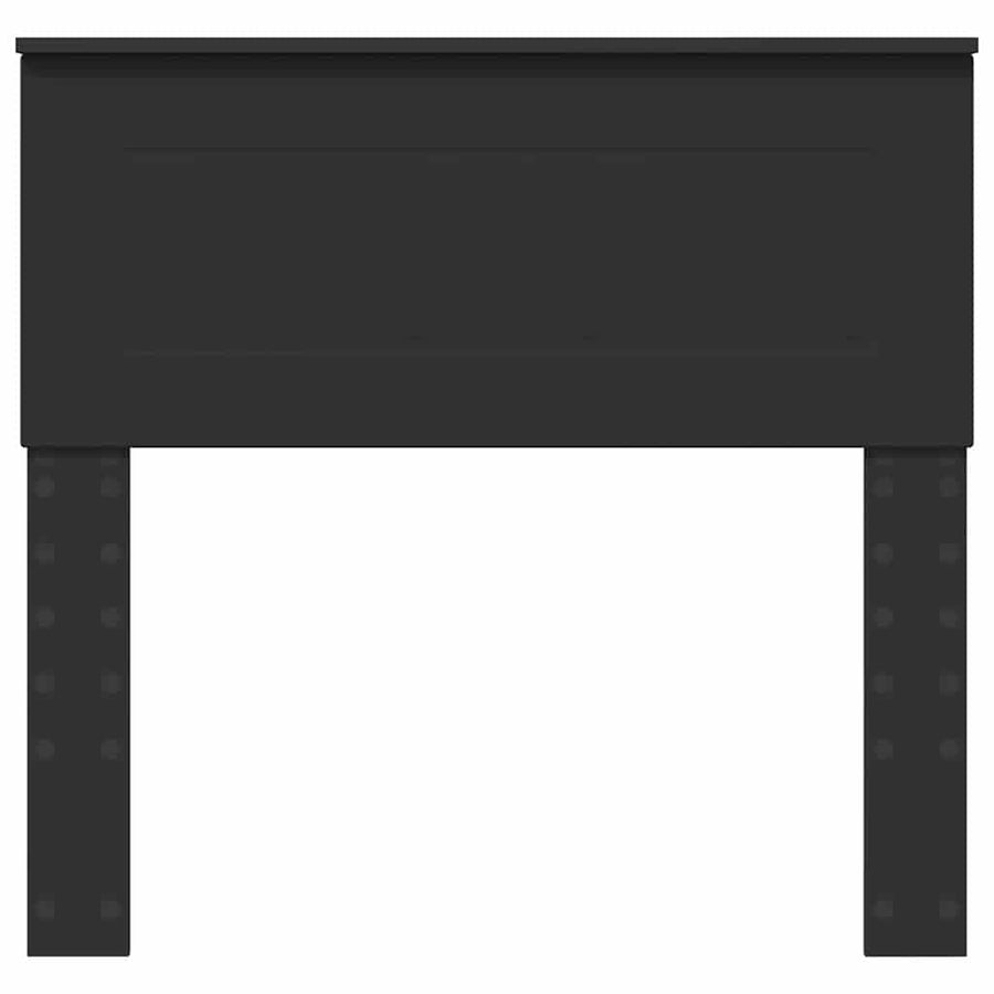 Hoofdbord met hoofdeinde Zwart Eiken 90 cm Bewerkt hout