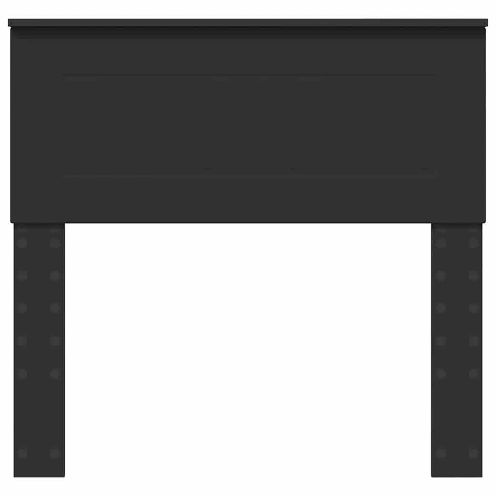 Hoofdbord met hoofdeinde Zwart Eiken 80 cm Bewerkt hout