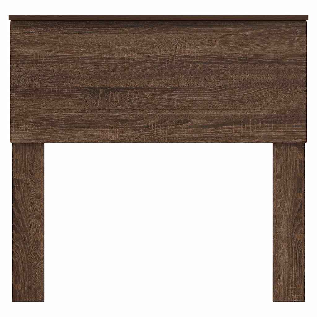 Hoofdbord met hoofdeinde Bruin Eiken 80 cm Bewerkt hout
