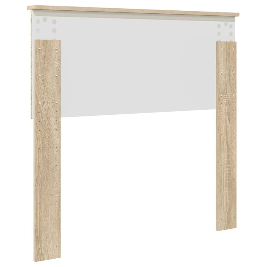 Hoofdbord met hoofdeinde Sonoma Eiken 75 cm Bewerkt hout