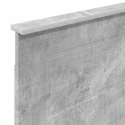 Hoofdbord met hoofdeinde Beton Grijs 75 cm Bewerkt hout