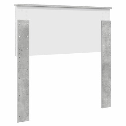 Hoofdbord met hoofdeinde Beton Grijs 75 cm Bewerkt hout