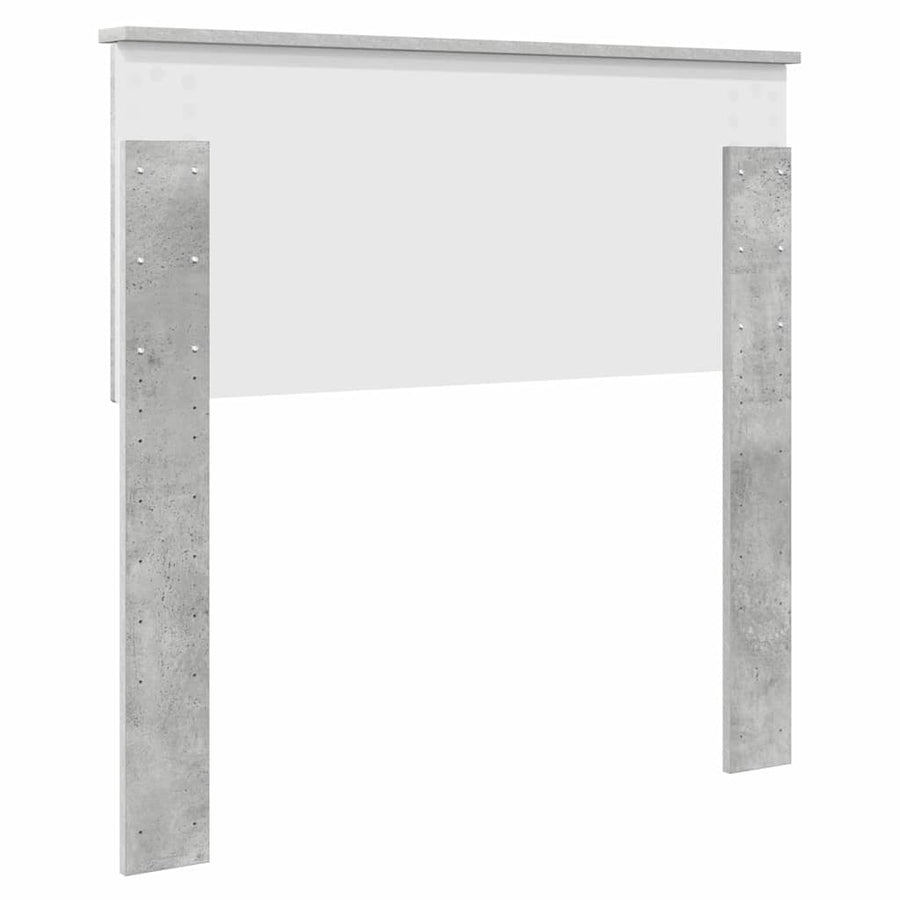 Hoofdbord met hoofdeinde Beton Grijs 75 cm Bewerkt hout